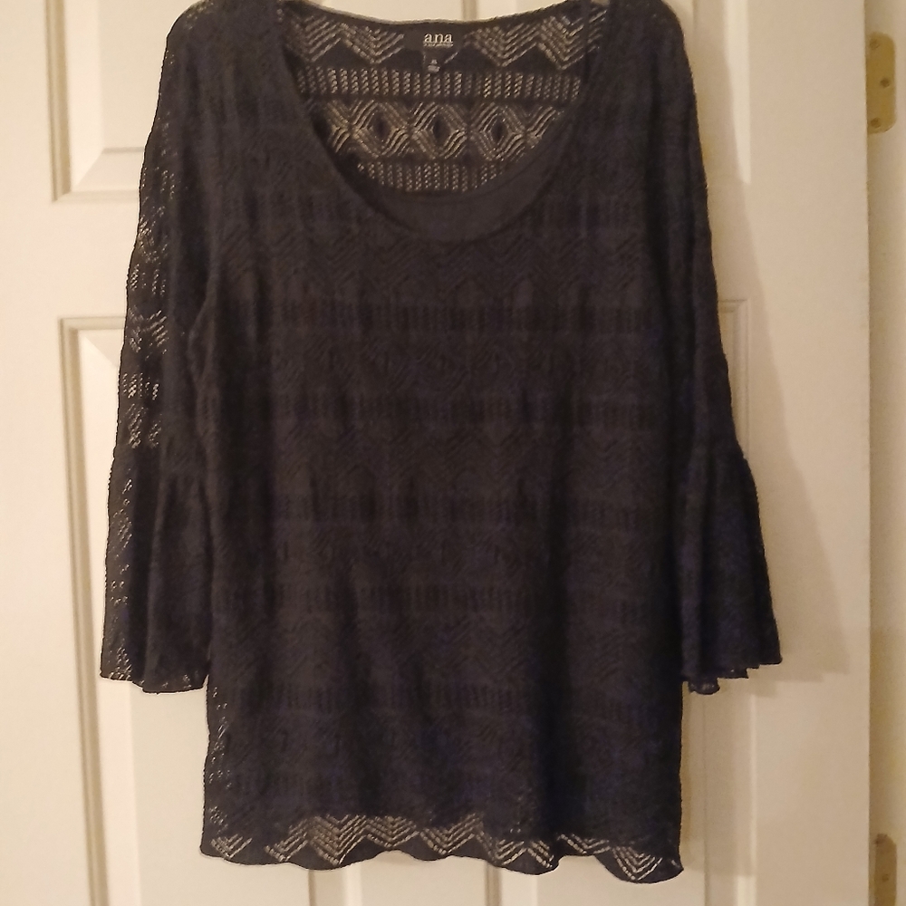 ADA Black Xl  Lace Women's Top